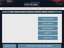 Tablet Screenshot of classiccarsamerica.com